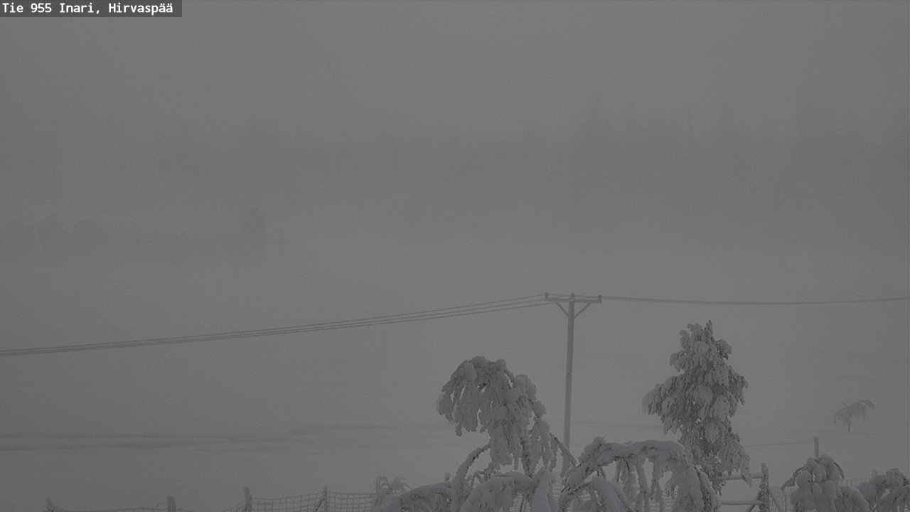 Kelikamerat Kuva Tie 955 Inari, Hirvaspää, Inari, Lappi