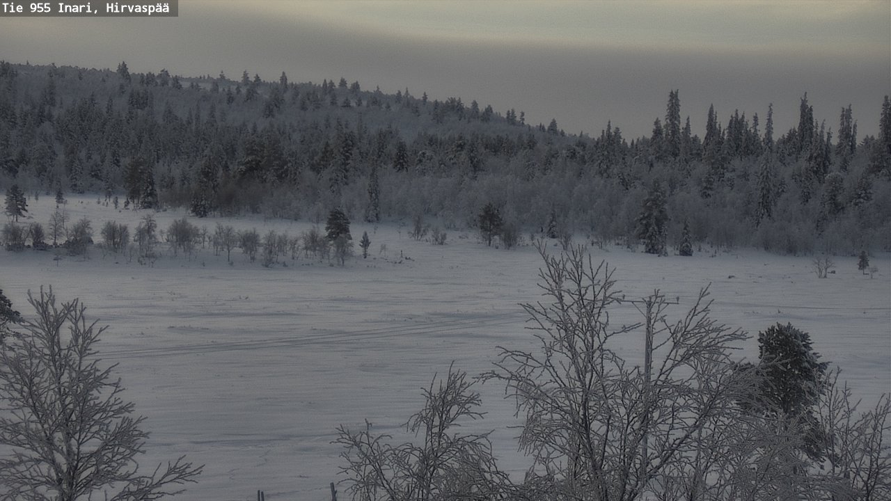 Weather Camera Image Väg 955 Enare, Hirvaspää, Inari, Lappi