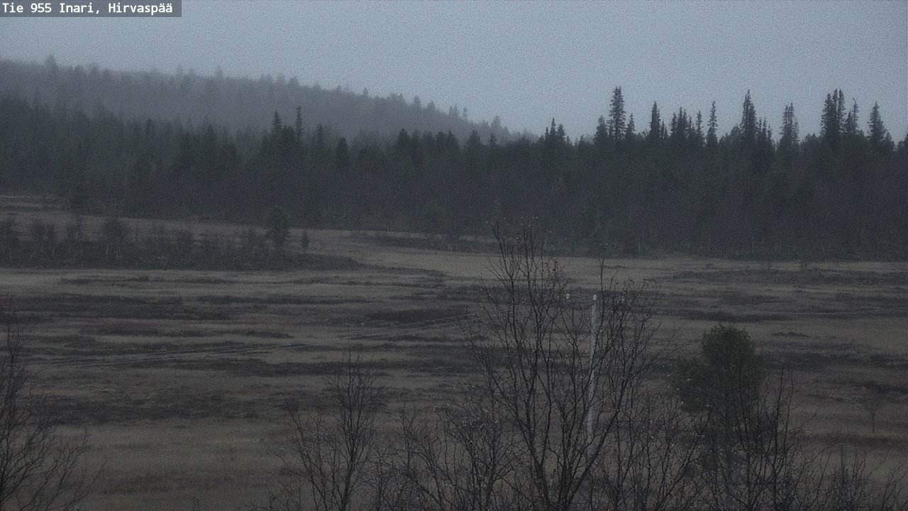 Kelikamerat Kuva Tie 955 Inari, Hirvaspää, Inari, Lappi