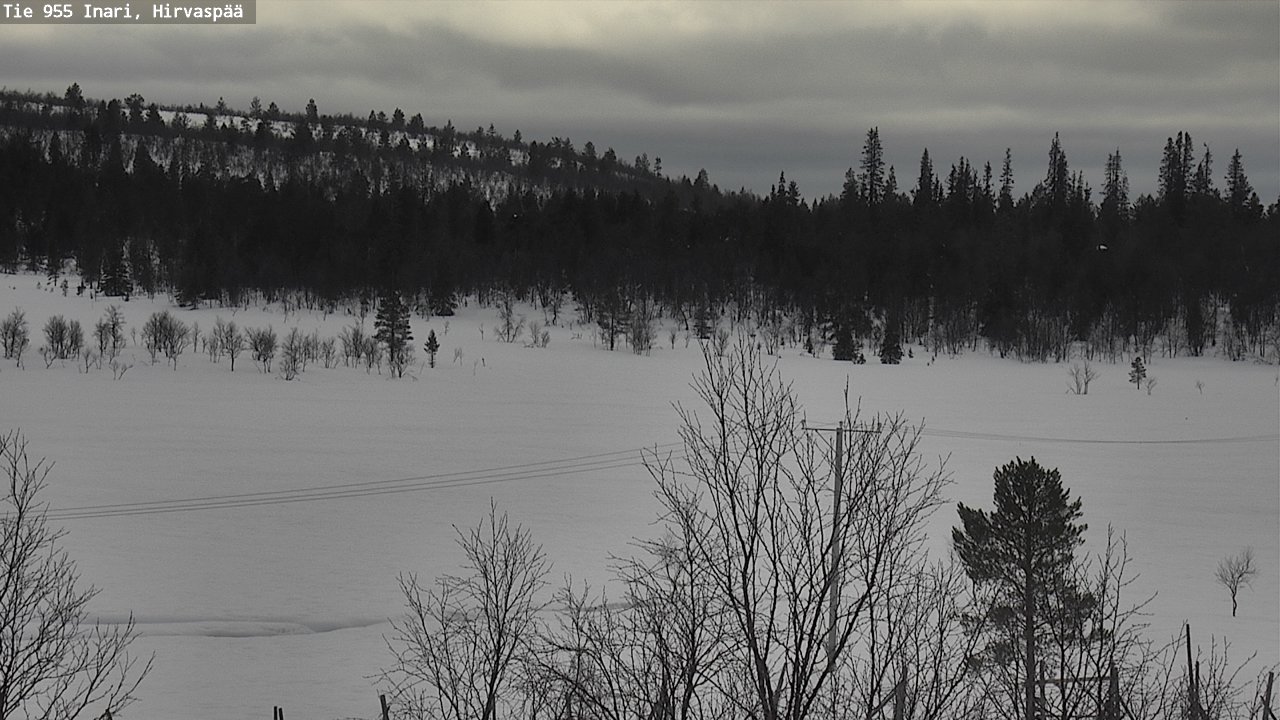 Kelikamerat Kuva Tie 955 Inari, Hirvaspää, Inari, Lappi