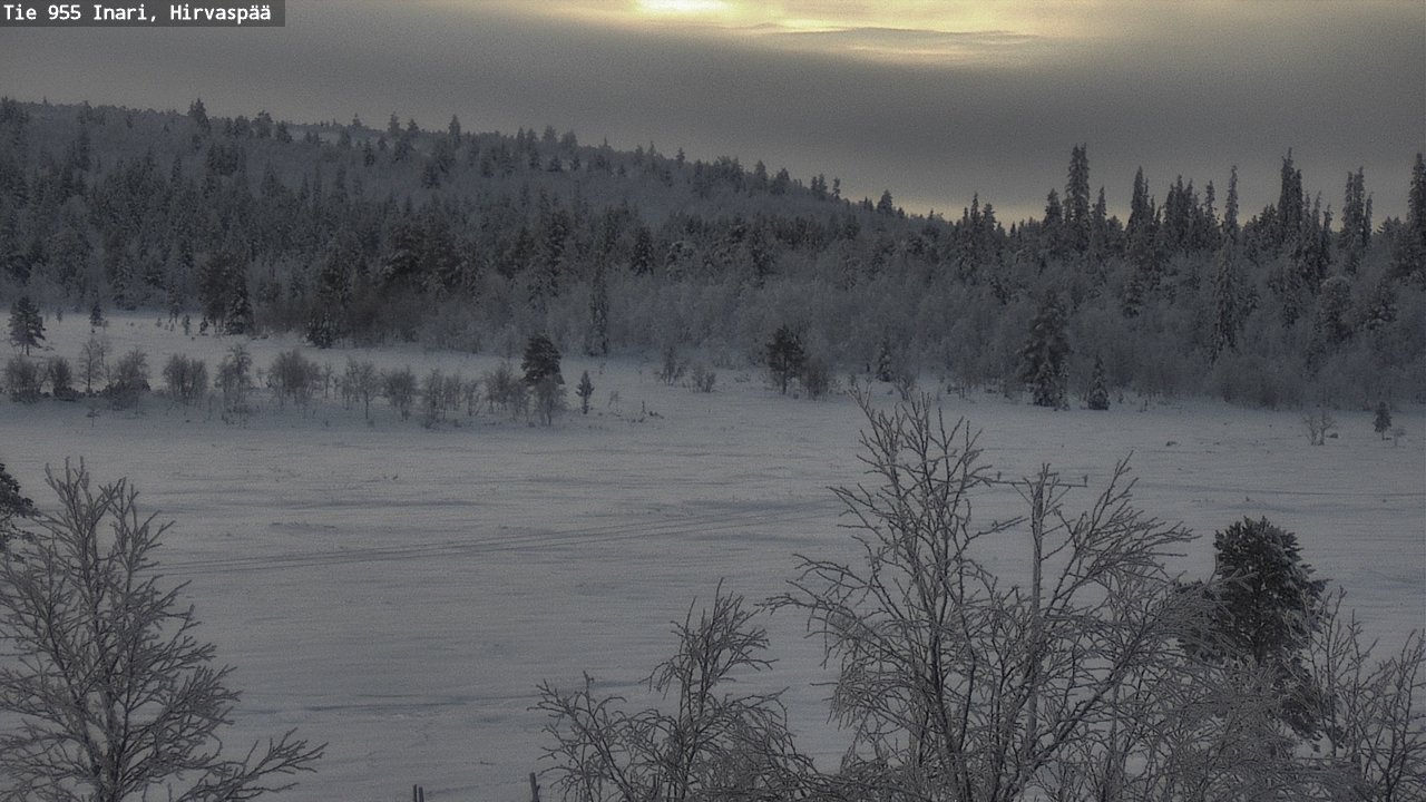 Weather Camera Image Väg 955 Enare, Hirvaspää, Inari, Lappi