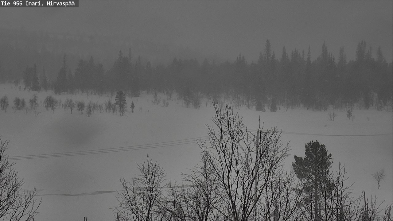 Kelikamerat Kuva Tie 955 Inari, Hirvaspää, Inari, Lappi