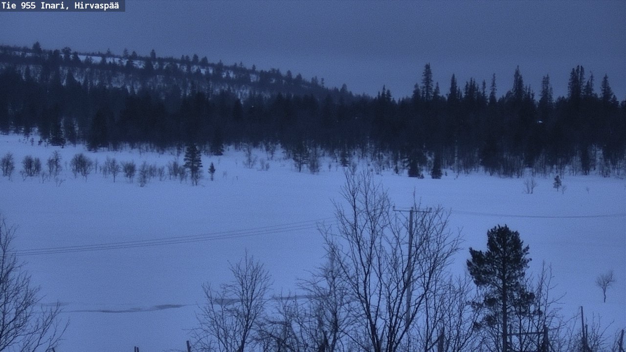 Kelikamerat Kuva Tie 955 Inari, Hirvaspää, Inari, Lappi