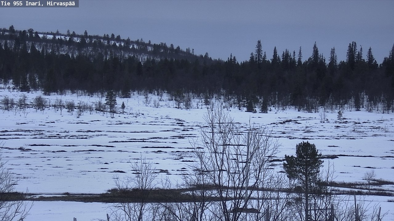 Kelikamerat Kuva Tie 955 Inari, Hirvaspää, Inari, Lappi