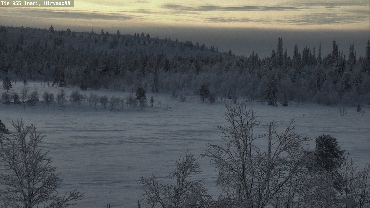 Weather Camera Image Väg 955 Enare, Hirvaspää, Inari, Lappi