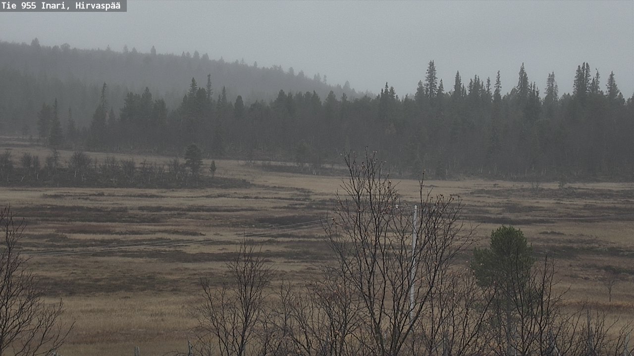 Kelikamerat Kuva Tie 955 Inari, Hirvaspää, Inari, Lappi