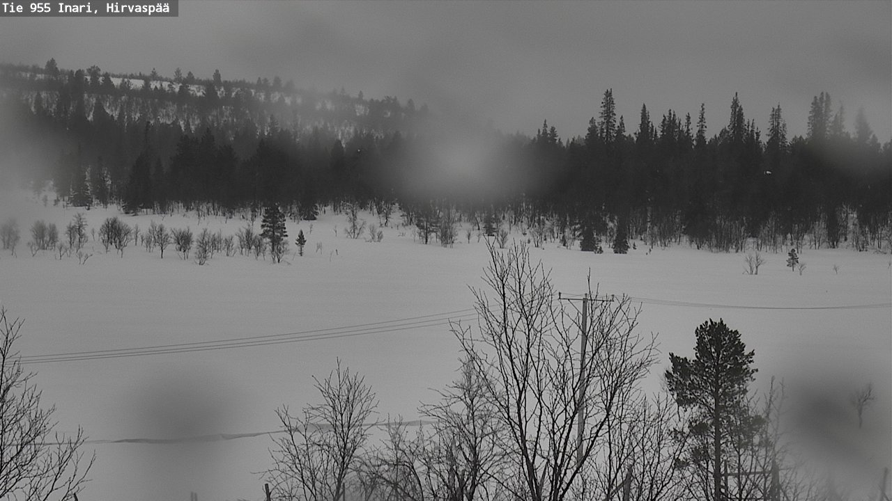 Weather Camera Image Road 955 Inari, Hirvaspää, Inari, Lappi