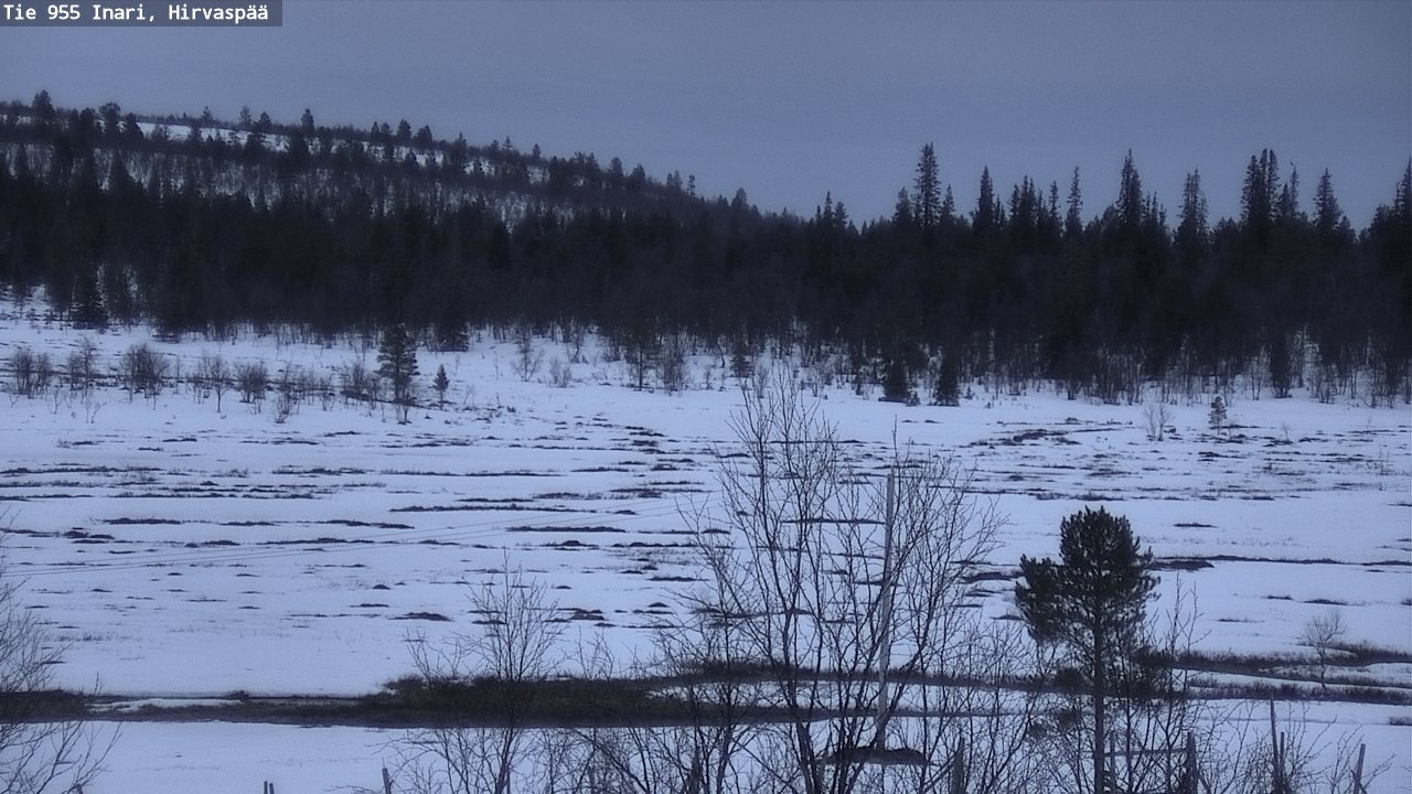 Kelikamerat Kuva Tie 955 Inari, Hirvaspää, Inari, Lappi