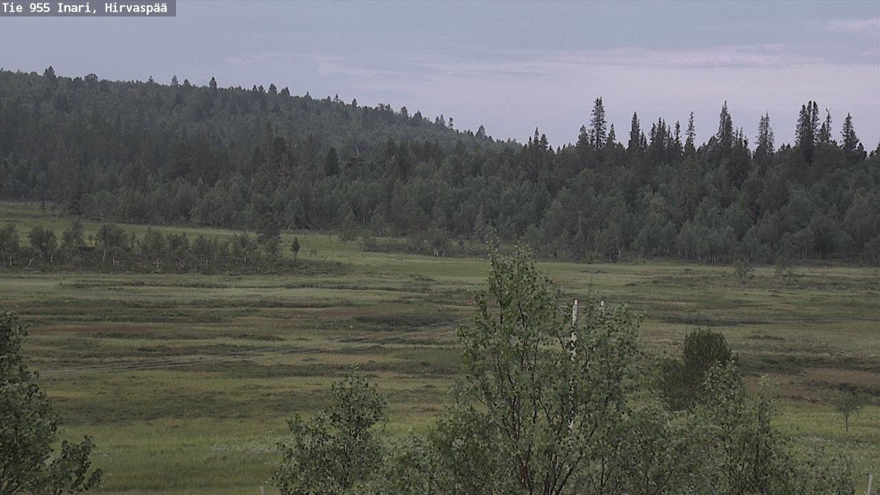 Weather Camera Image Väg 955 Enare, Hirvaspää, Inari, Lappi