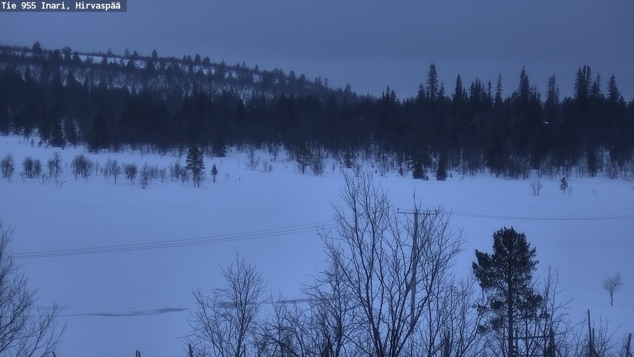 Kelikamerat Kuva Tie 955 Inari, Hirvaspää, Inari, Lappi