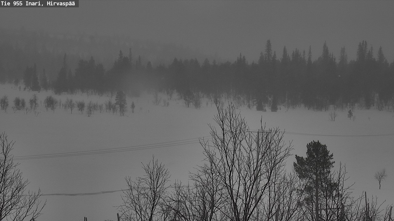 Weather Camera Image Väg 955 Enare, Hirvaspää, Inari, Lappi