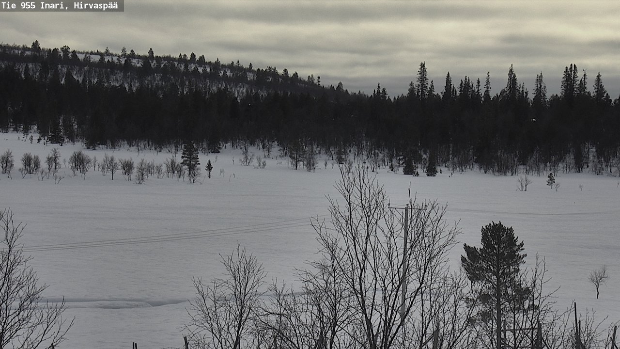 Kelikamerat Kuva Tie 955 Inari, Hirvaspää, Inari, Lappi