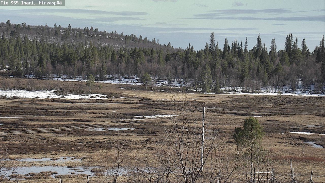 Weather Camera Image Väg 955 Enare, Hirvaspää, Inari, Lappi
