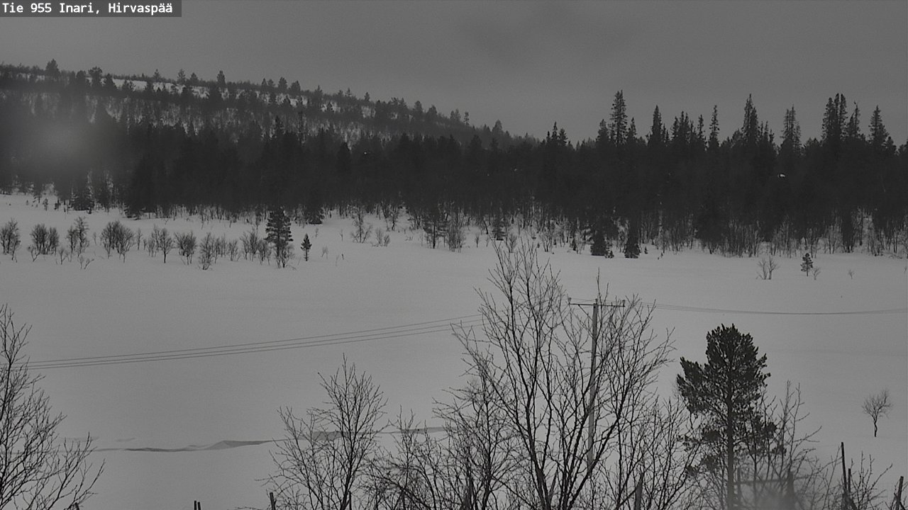 Kelikamerat Kuva Tie 955 Inari, Hirvaspää, Inari, Lappi