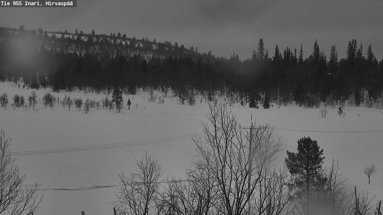 Kelikamerat Kuva Tie 955 Inari, Hirvaspää, Inari, Lappi
