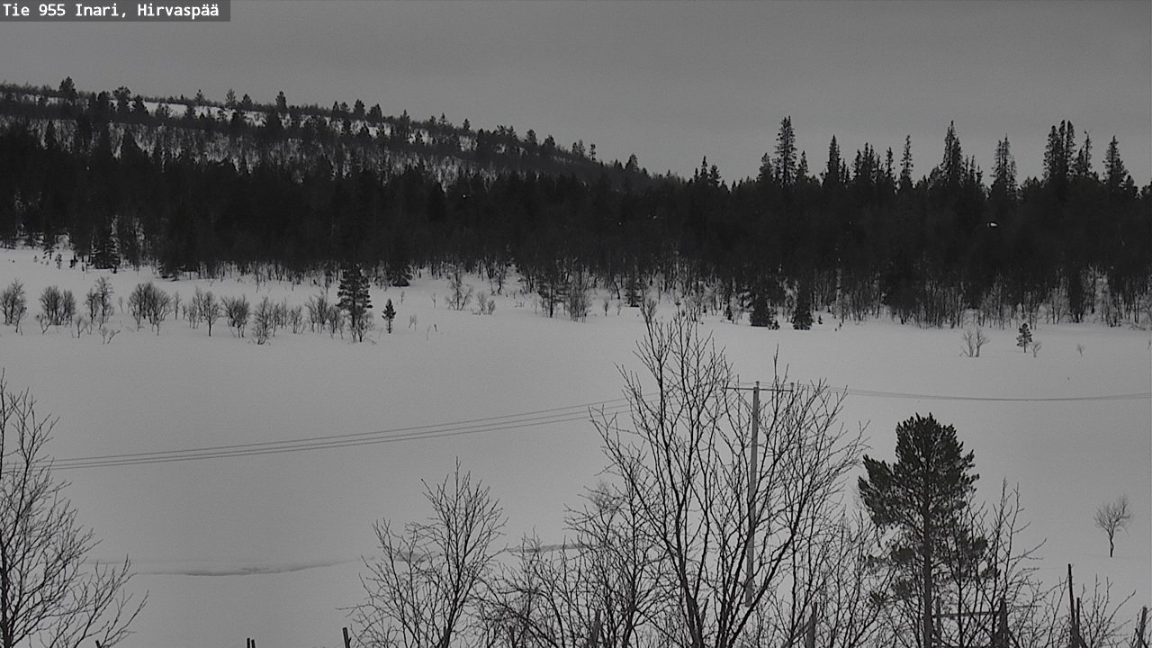 Kelikamerat Kuva Tie 955 Inari, Hirvaspää, Inari, Lappi