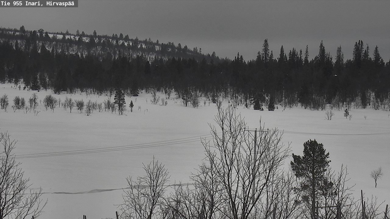 Weather Camera Image Road 955 Inari, Hirvaspää, Inari, Lappi