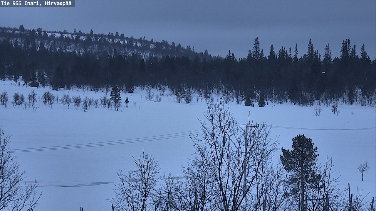 Kelikamerat Kuva Tie 955 Inari, Hirvaspää, Inari, Lappi