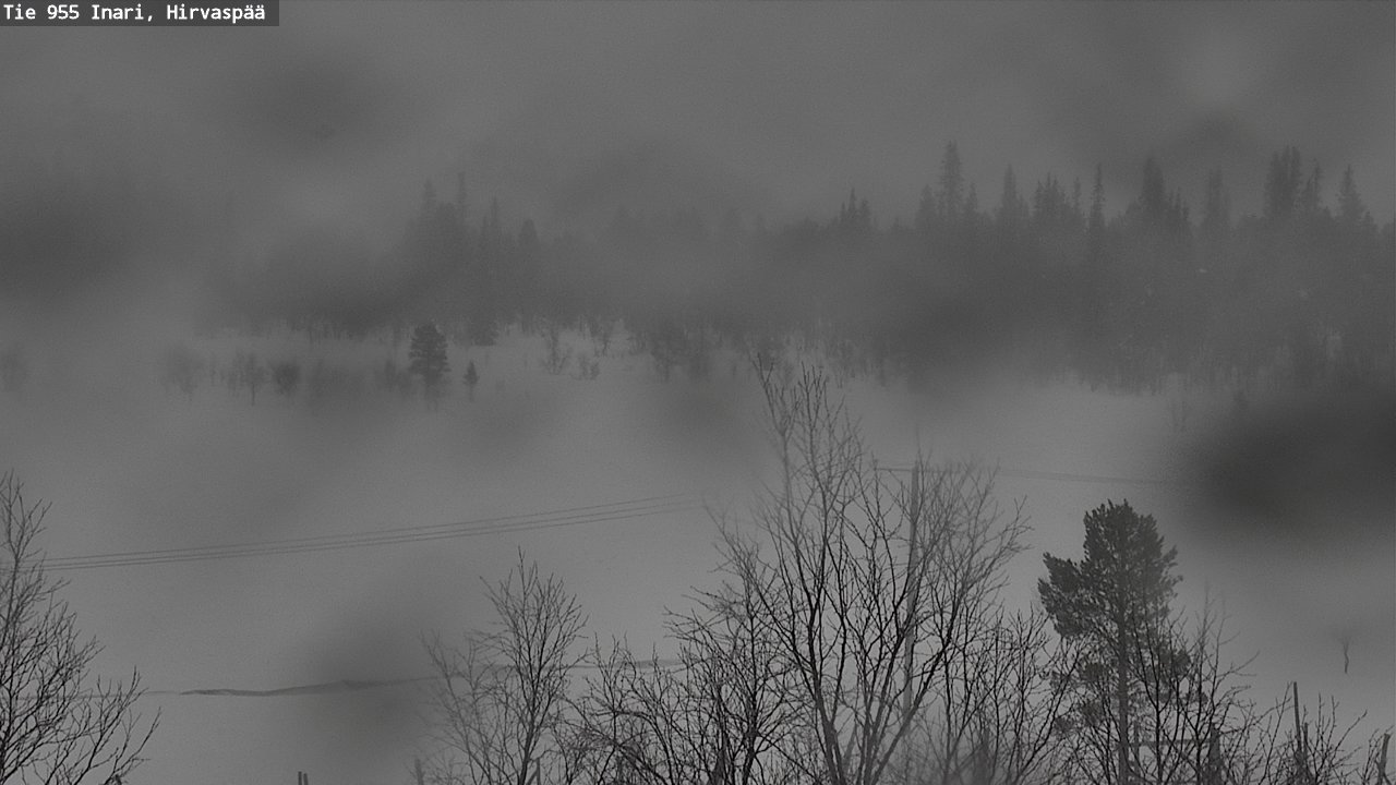 Weather Camera Image Road 955 Inari, Hirvaspää, Inari, Lappi