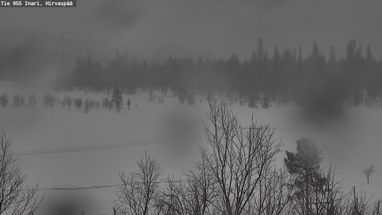 Weather Camera Image Road 955 Inari, Hirvaspää, Inari, Lappi
