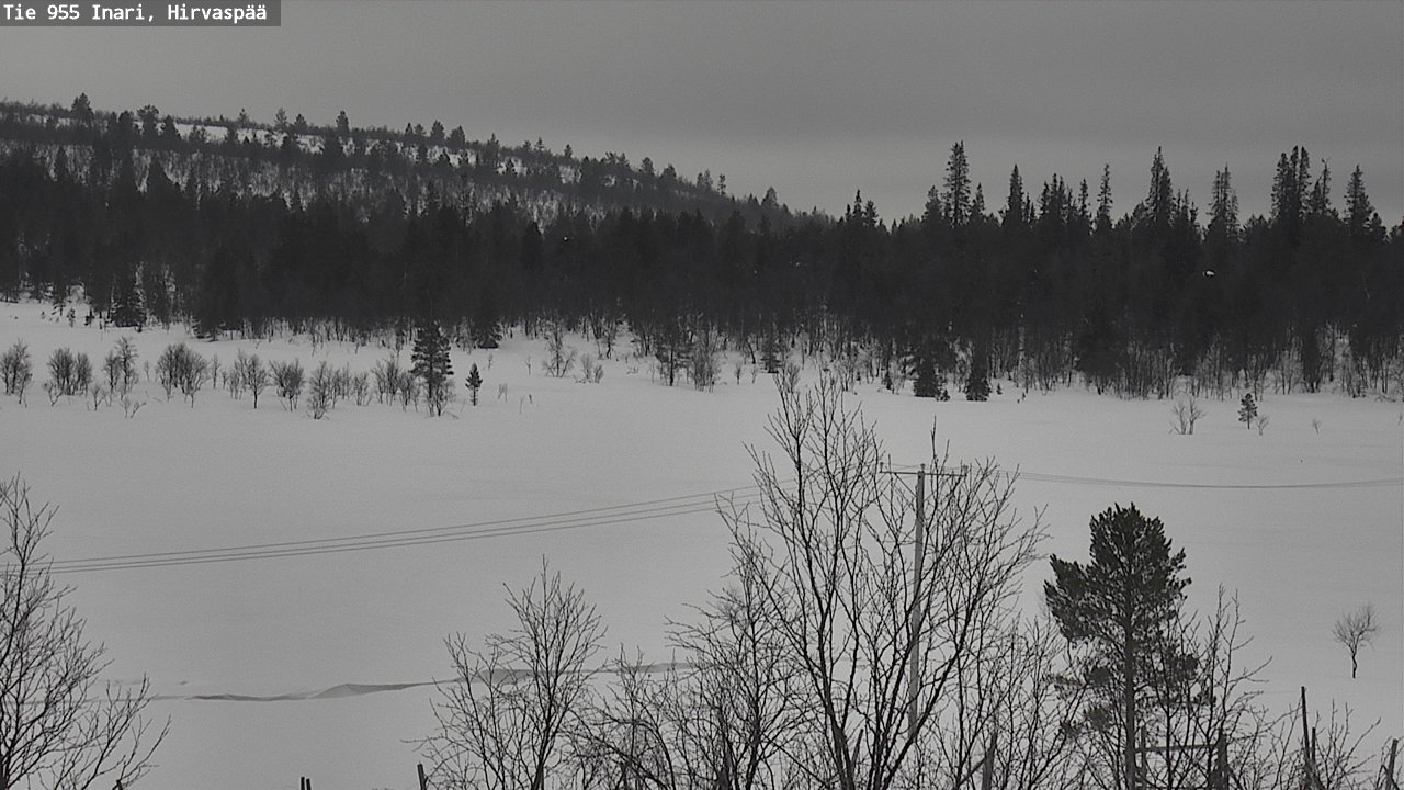 Kelikamerat Kuva Tie 955 Inari, Hirvaspää, Inari, Lappi