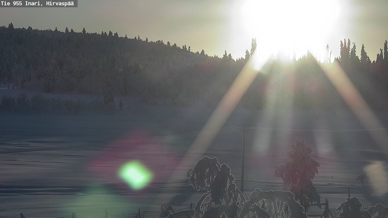Weather Camera Image Road 955 Inari, Hirvaspää, Inari, Lappi