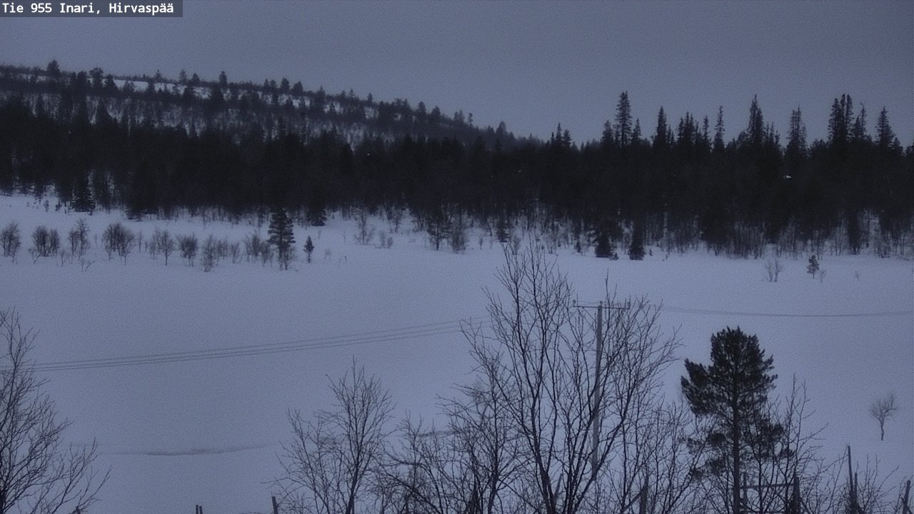 Kelikamerat Kuva Tie 955 Inari, Hirvaspää, Inari, Lappi
