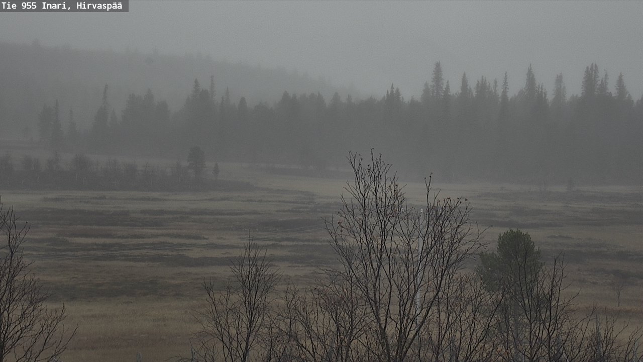 Kelikamerat Kuva Tie 955 Inari, Hirvaspää, Inari, Lappi