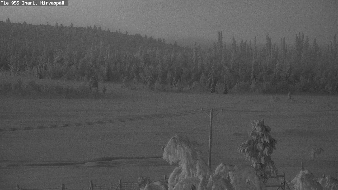 Kelikamerat Kuva Tie 955 Inari, Hirvaspää, Inari, Lappi
