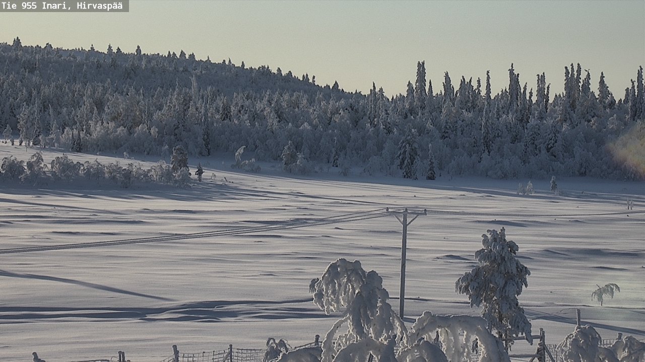 Weather Camera Image Road 955 Inari, Hirvaspää, Inari, Lappi