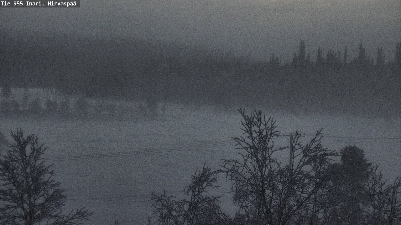 Weather Camera Image Road 955 Inari, Hirvaspää, Inari, Lappi