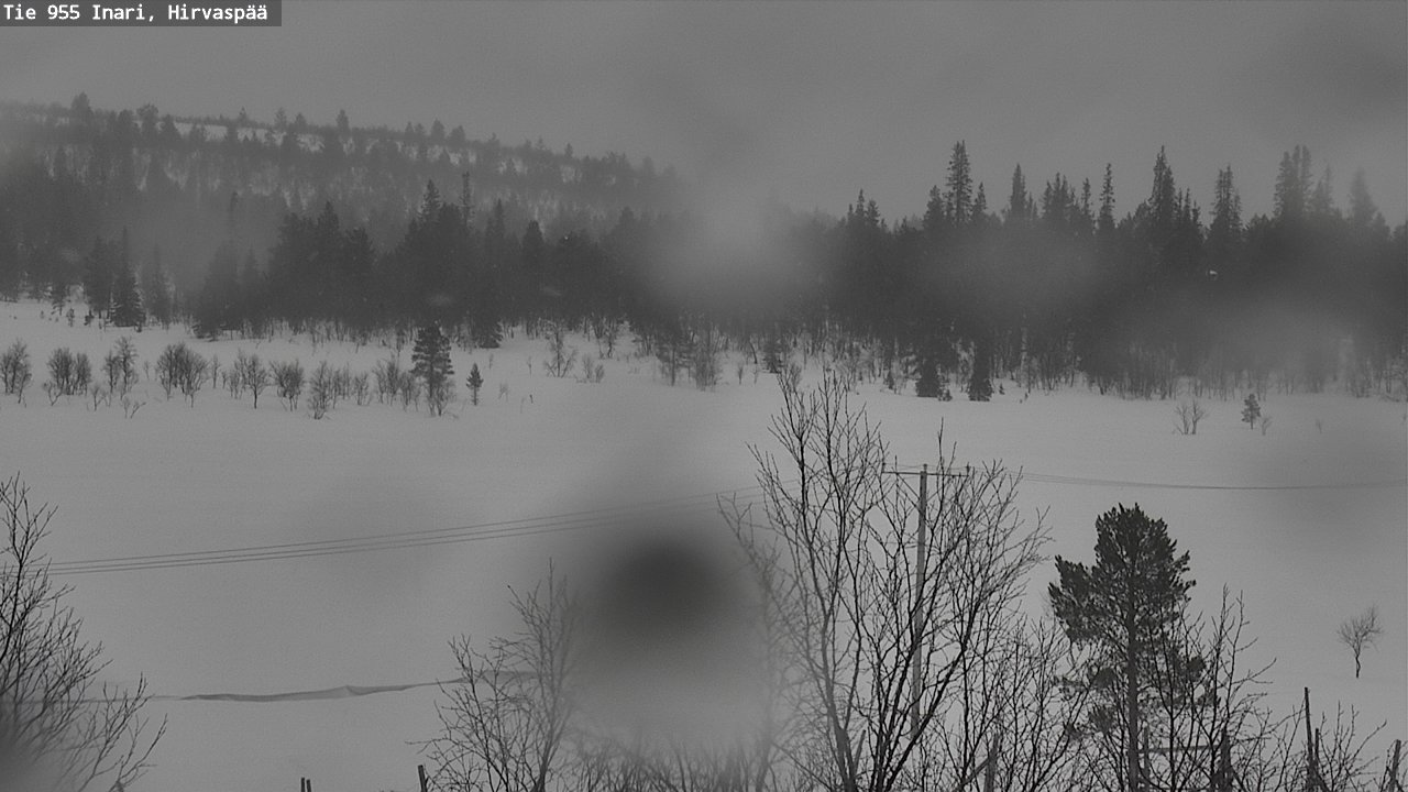 Weather Camera Image Road 955 Inari, Hirvaspää, Inari, Lappi