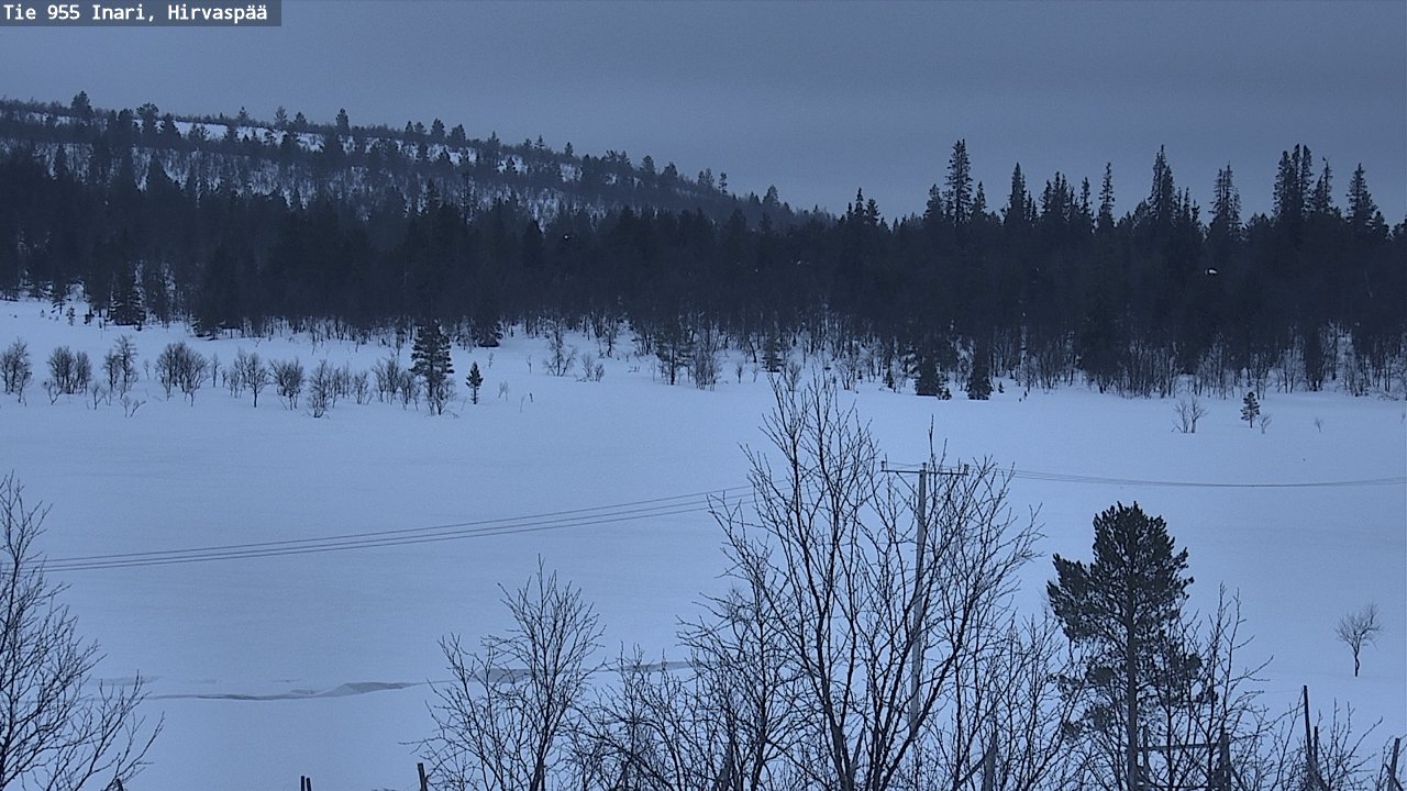 Kelikamerat Kuva Tie 955 Inari, Hirvaspää, Inari, Lappi