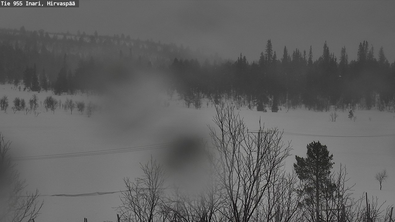 Weather Camera Image Road 955 Inari, Hirvaspää, Inari, Lappi