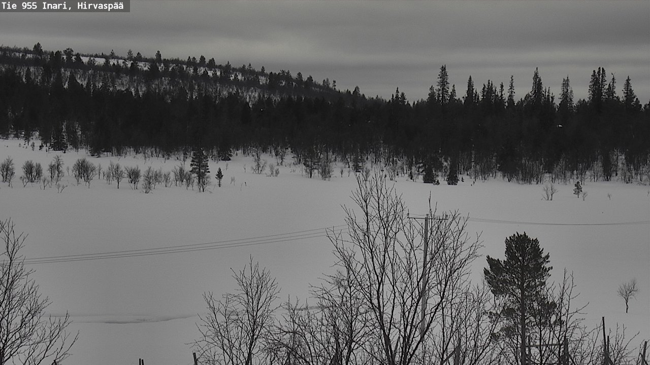 Kelikamerat Kuva Tie 955 Inari, Hirvaspää, Inari, Lappi