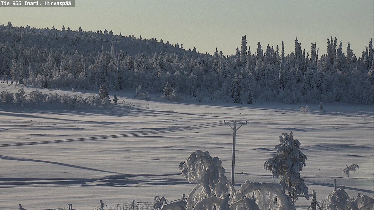 Weather Camera Image Road 955 Inari, Hirvaspää, Inari, Lappi