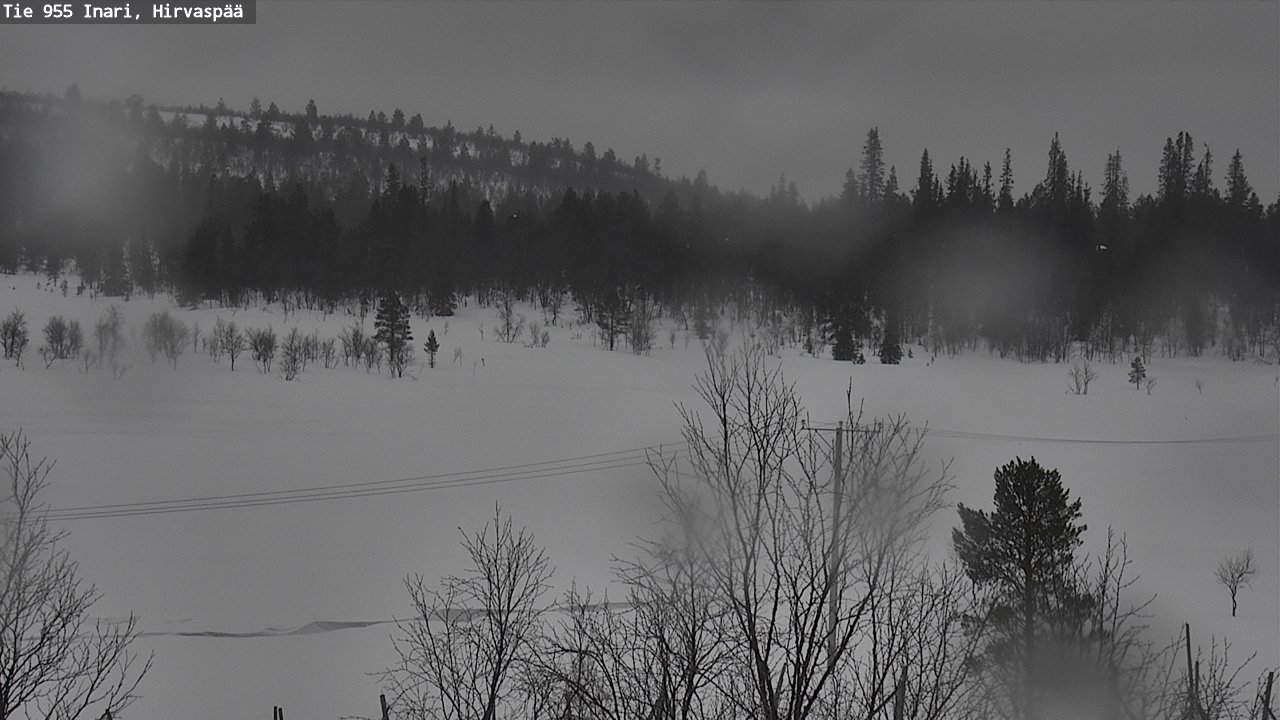 Kelikamerat Kuva Tie 955 Inari, Hirvaspää, Inari, Lappi