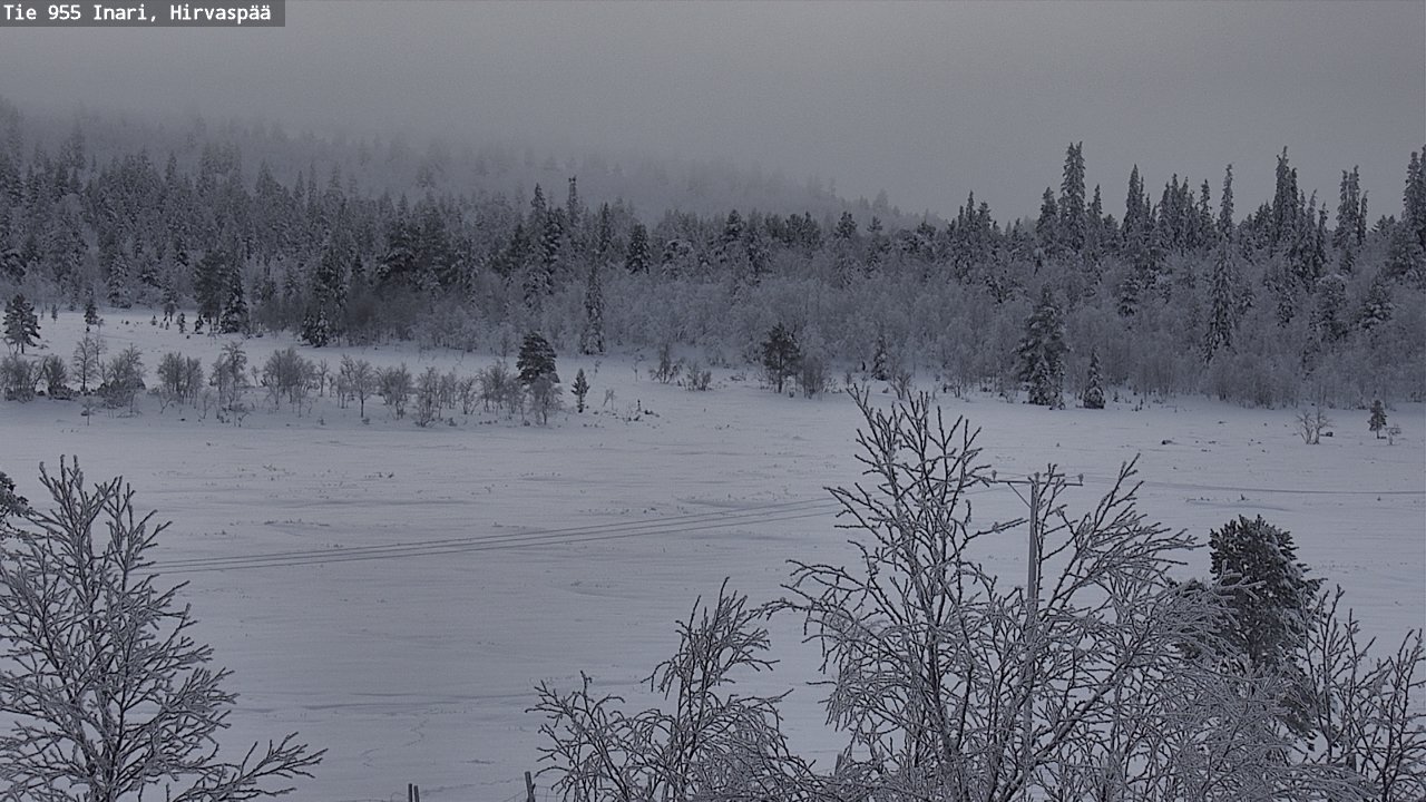 Weather Camera Image Väg 955 Enare, Hirvaspää, Inari, Lappi