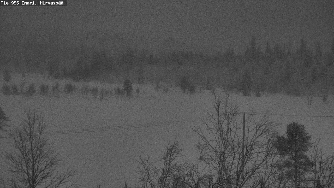 Kelikamerat Kuva Tie 955 Inari, Hirvaspää, Inari, Lappi