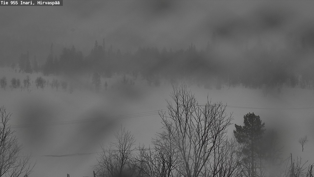 Weather Camera Image Road 955 Inari, Hirvaspää, Inari, Lappi