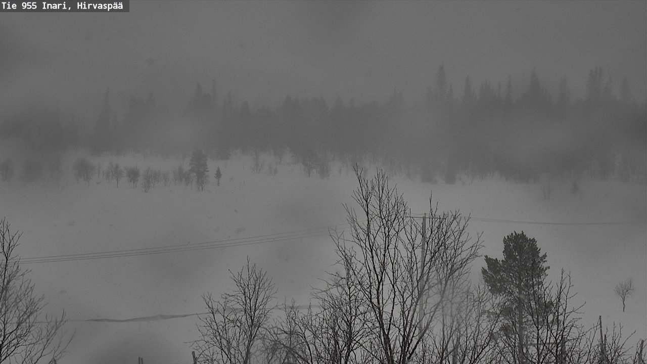 Weather Camera Image Road 955 Inari, Hirvaspää, Inari, Lappi
