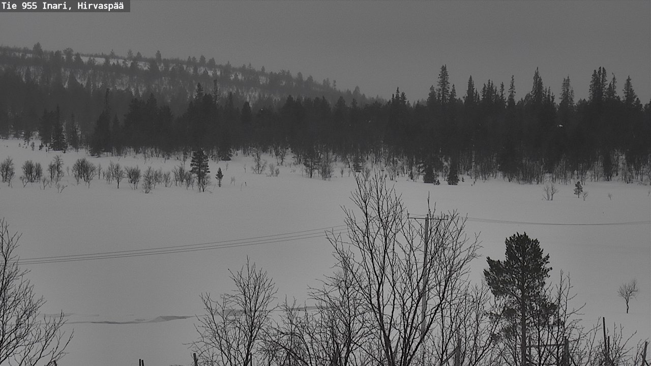 Kelikamerat Kuva Tie 955 Inari, Hirvaspää, Inari, Lappi