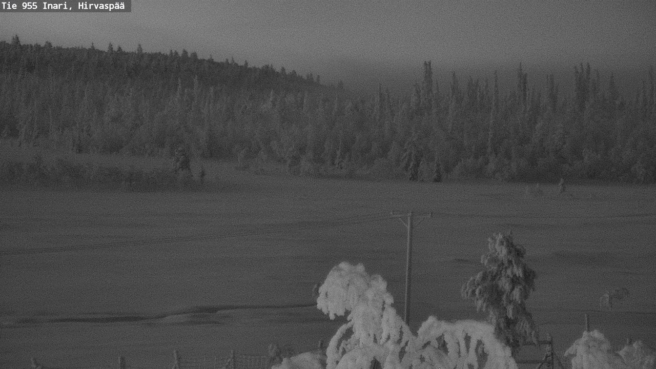 Kelikamerat Kuva Tie 955 Inari, Hirvaspää, Inari, Lappi