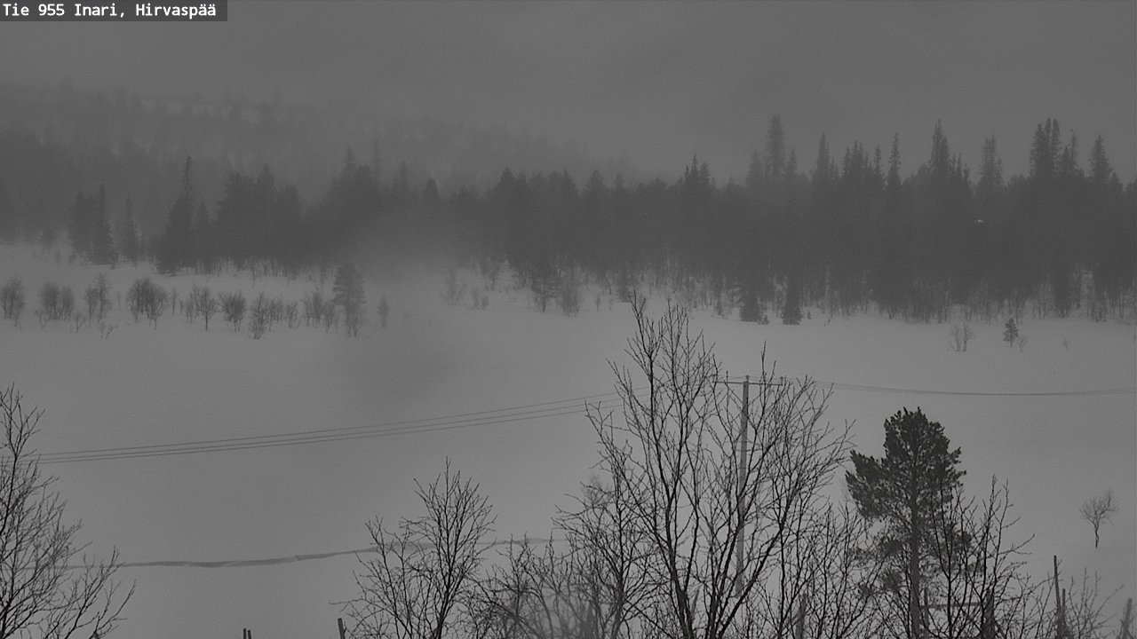 Weather Camera Image Väg 955 Enare, Hirvaspää, Inari, Lappi
