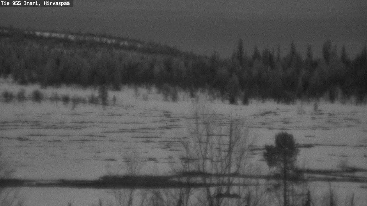 Weather Camera Image Road 955 Inari, Hirvaspää, Inari, Lappi