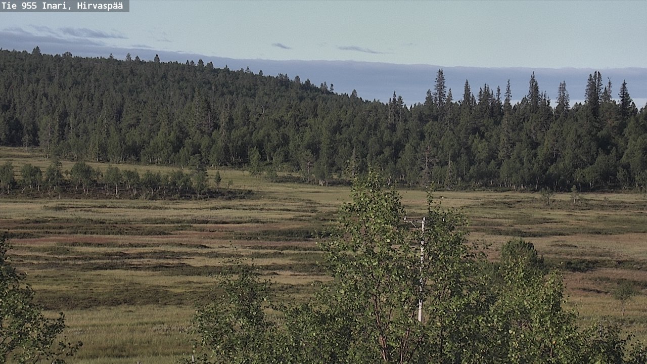 Weather Camera Image Väg 955 Enare, Hirvaspää, Inari, Lappi
