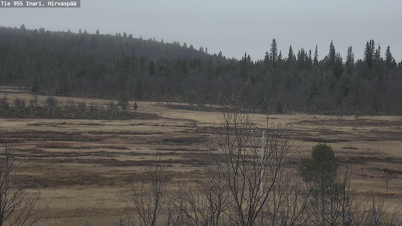 Kelikamerat Kuva Tie 955 Inari, Hirvaspää, Inari, Lappi