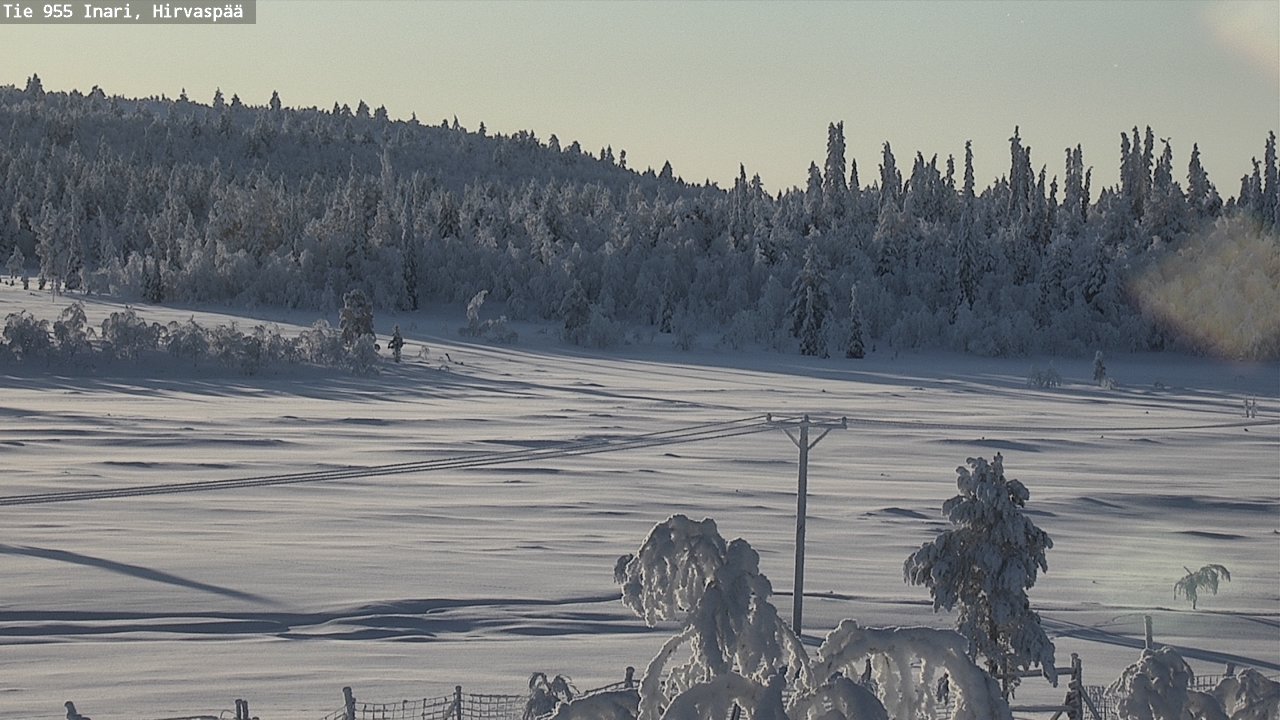 Weather Camera Image Road 955 Inari, Hirvaspää, Inari, Lappi