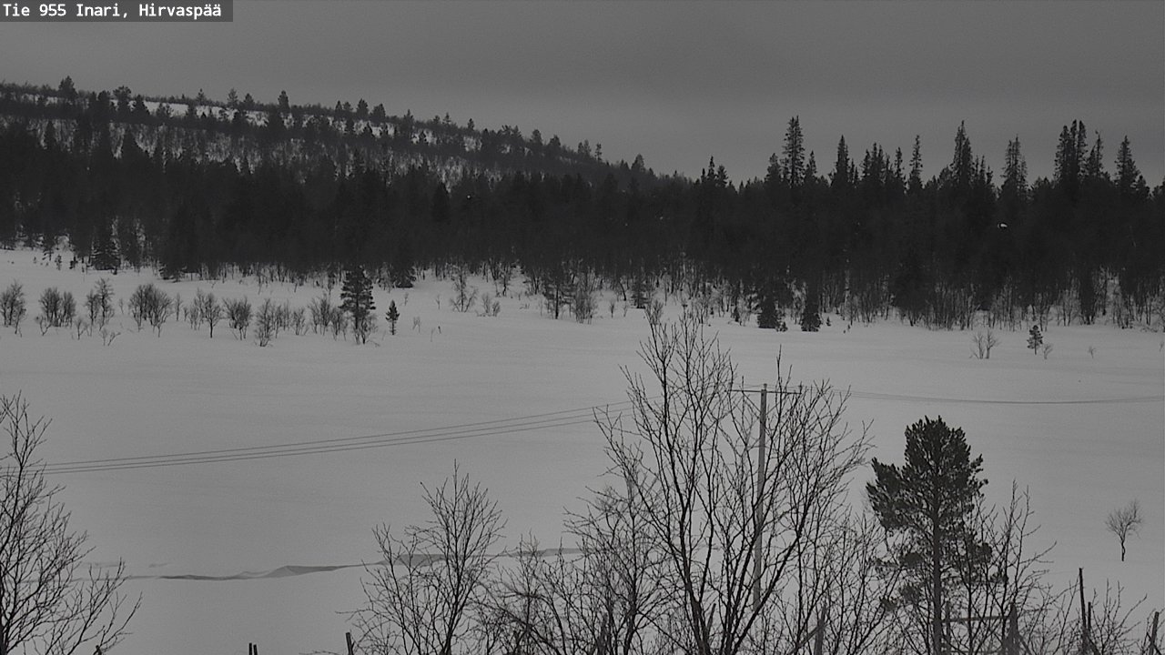 Kelikamerat Kuva Tie 955 Inari, Hirvaspää, Inari, Lappi