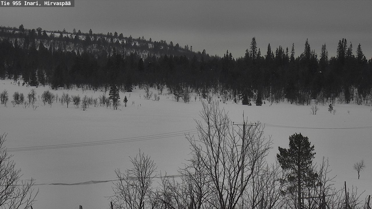 Weather Camera Image Road 955 Inari, Hirvaspää, Inari, Lappi